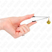 KINK - DÜNNE GLOCKEN-NIPPELKLAMMERN GOLD 7 CM KINK NIPPLE GRIP