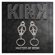 KINK - O-RING JAPANISCHE KLEEBLATT-NIPPELKLAMMERN SILBER KINK NIPPLE GRIP