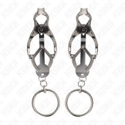 KINK - O-RING JAPANISCHE KLEEBLATT-NIPPELKLAMMERN SILBER KINK NIPPLE GRIP