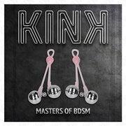 KINK - LEUCHTENDE TOTENKOPF-NIPPELKLAMMERN MIT RINGGLÖCKCHEN VERSTELLBAR ROSA/SILBER KINK NIPPLE GRIP