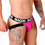 MACHO - MX28FR  JOCK PINK NEON XL MACHO UNDERWEAR