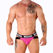 MACHO - MX28FR  JOCK PINK NEON XL MACHO UNDERWEAR