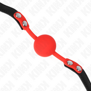 KINK - ROTER SILIKONBALL 4 CM KNEBEL 60 x 2 CM KINK COLLAR & GAG