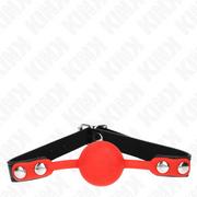KINK - ROTER SILIKONBALL 4 CM KNEBEL 60 x 2 CM KINK COLLAR & GAG
