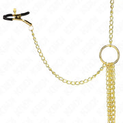 KINK - 4 Nippel- und Kitzlerklammern, verstellbar, Gold KINK NIPPLE GRIP