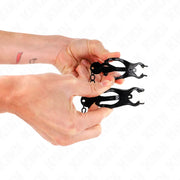 KINK - JAPANISCHE KLEEBLATT-NIPPELKLAMMERN MIT KETTE SCHWARZ 30 CM KINK NIPPLE GRIP