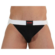 BURN - 004 JOCK GLÄNZEND SCHWARZ / WEISS XL BURN