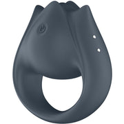 SATISFYER - PERFECT PAIR 2 MULTIVIBRATOR 2 IN 1 PENISRING UND FINGERSTIMULATOR GRAU SATISFYER PARTNER