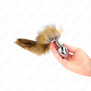 KINK - ANAL PLUG GRÖSSE L 10 X 4 CM MIT KUNSTSTOFFSCHWANZ 40 CM BRAUN KINK PLEASURE PLUGS