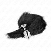 KINK - ANAL PLUG GRÖSSE M 8 X 3,5 CM MIT KUNSTSTOFFSCHWANZ 40 CM SCHWARZ KINK PLEASURE PLUGS