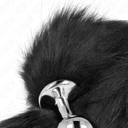 KINK - ANAL PLUG GRÖSSE M 8 X 3,5 CM MIT KUNSTSTOFFSCHWANZ 40 CM SCHWARZ KINK PLEASURE PLUGS