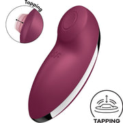 SATISFYER - TAP & CLIMAX 2 VIBRATOR & STIMULATOR ROT SATISFYER VIBRATOR