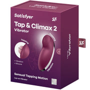 SATISFYER - TAP & CLIMAX 2 VIBRATOR & STIMULATOR ROT SATISFYER VIBRATOR