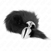 KINK - ANAL PLUG GRÖSSE L 10 X 4 CM MIT KUNSTSTOFFSCHWANZ 40 CM SCHWARZ KINK PLEASURE PLUGS