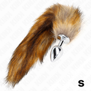 KINK - ANAL PLUG GRÖSSE S 7 X 3 CM MIT KUNSTSTOFFSCHWANZ 40 CM BRAUN KINK PLEASURE PLUGS