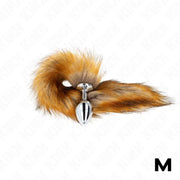 KINK - ANAL PLUG GRÖSSE M 8 X 3,5 CM MIT KUNSTSTOFFSCHWANZ 40 CM BRAUN KINK PLEASURE PLUGS