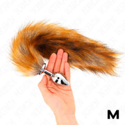 KINK - ANAL PLUG GRÖSSE M 8 X 3,5 CM MIT KUNSTSTOFFSCHWANZ 40 CM BRAUN KINK PLEASURE PLUGS