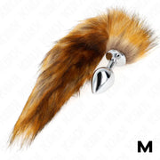 KINK - ANAL PLUG GRÖSSE M 8 X 3,5 CM MIT KUNSTSTOFFSCHWANZ 40 CM BRAUN KINK PLEASURE PLUGS