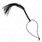 KINK - MINI SILIKONPEITSCHE MIT 6 SCHWARZEN PERLEN 26 CM KINK IMPACT & TOUCH