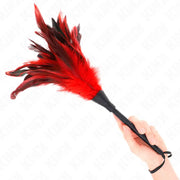 KINK - RED MAIDS HORNFORM TICKLE HÜHNERFEDERN 36 CM KINK IMPACT & TOUCH