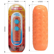 PRETTY LOVE - TWIN BALLS MÄNNLICHER MASTURBATOR ORANGE PRETTY LOVE FLIRTATION