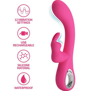 PRETTY LOVE - NOVAK RABBIT VIBRATOR 12 VIBRATIONEN ROSA PRETTY LOVE FLIRTATION