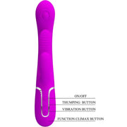 PRETTY LOVE - SHANIA TRIPLE RABBIT VIBRATOR MULTIFUNKTIONS-ROSA PRETTY LOVE FLIRTATION