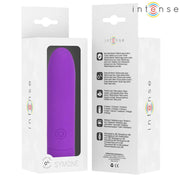 INTENSE - SYMONE USB WIEDERAUFLADBARER VIBRIERENDER BULLET 8 VIBRATIONEN LILA 10 X 2,2 CM INTENSE FUN