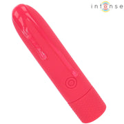 INTENSE - SYMONE USB WIEDERAUFLADBARER VIBRIERENDER BULLET 8 VIBRATIONEN ROT 10 X 2,2 CM INTENSE FUN