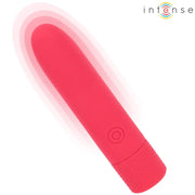 INTENSE - SYMONE USB WIEDERAUFLADBARER VIBRIERENDER BULLET 8 VIBRATIONEN ROT 10 X 2,2 CM INTENSE FUN