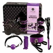 SECRETPLAY - BDSM SET 8PCS PURBLE / BLACK. - ENGEFREUNDE.COM
