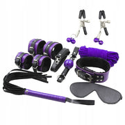 SECRETPLAY - BDSM SET 8PCS PURBLE / BLACK. - ENGEFREUNDE.COM