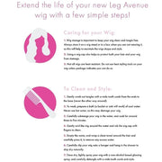 LEG AVENUE - LANGE, GLATTE PERÜCKE MIT PONG LEG AVENUE ACCESSORIES