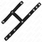 KINK - VERSTELLBARER PENISRING AUS LEDER UND HODENTEILGURT KINK RING POWER