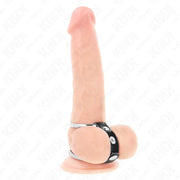 KINK - DOPPELTER PENISRING 3,8 CM BIS 5 CM DURCH LEDER VERBUNDEN KINK RING POWER