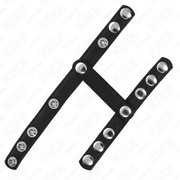 KINK - PENISRING MIT 3 VERSTELLBAREN BALLSPLITTERRIEMEN KINK RING POWER