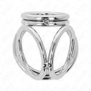 KINK - DREIFACH CHROM METALL PENISRING 3,8 CM BIS 5 CM MODELL 1 KINK RING POWER