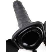 FETISH FANTASY SERIES - 19 CM VIBRIERENDER HOHL-STRAP-ON SCHWARZ FETISH FANTASY SERIES