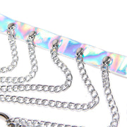 SUBBLIME - 953737 BRUSTGURT MIT RINGEN UND KETTEN SILBER EINE GRÖSSE SUBBLIME FETISH