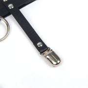 SUBBLIME - 953744 VERSTELLBARES PUNK-STRUMPFHOSE AUS LEDER SCHWARZ EINE GRÖSSE SUBBLIME FETISH