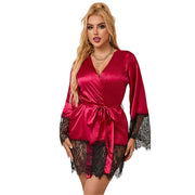SUBBLIME - 953829 ELEGANTER SPITZENPYJAMAS + TANGA ROT L/XL SUBBLIME SETS