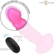 INTENSE - CINDY VIBRATOR GRÖSSE L SPIRALDESIGN 10 VIBRATIONEN ROSA FERNBEDIENUNG INTENSE FUN