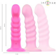 INTENSE - CINDY VIBRATOR GRÖSSE L SPIRALDESIGN 10 VIBRATIONEN ROSA FERNBEDIENUNG INTENSE FUN