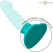 INTENSE - BUFFY VIBRATOR GRÖSSE S SPIRALE DESIGN 10 VIBRATIONEN BLAU FERNBEDIENUNG INTENSE FUN
