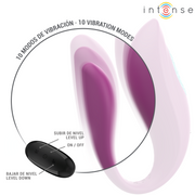 INTENSE - ANNIE U-FÖRMIGER VIBRATOR UND STIMULATOR LILA FERNBEDIENUNG INTENSE COUPLES TOYS