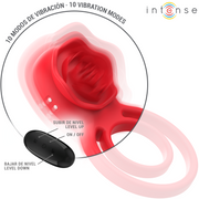 INTENSE - GAIL STIMULATOR ROSE 10 VIBRATIONEN ROT FERNBEDIENUNG INTENSE FUN