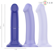 INTENSE - VICTORIA VIBRATOR MIT SAUGNÄPFEN 10 VIBRATIONEN DUNKELBLAU FERNBEDIENUNG INTENSE FUN