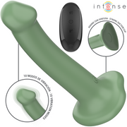 INTENSE - BECCA VIBRATOR MIT SAUGNÄPFEN 10 VIBRATIONEN GRÜN FERNBEDIENUNG INTENSE FUN