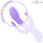 INTENSE - MIKO DREIFACH-VIBRATOR RABBIT & STIMULATOR & ANAL 7 VIBRATIONEN LILA INTENSE FUN