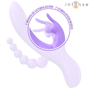 INTENSE - MIKO DREIFACH-VIBRATOR RABBIT & STIMULATOR & ANAL 7 VIBRATIONEN LILA INTENSE FUN